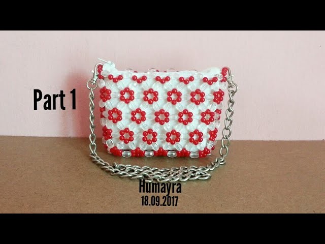 How to make beaded bag. purse. part 1. Easy Technique