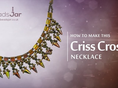 How to make Criss Cross Necklace | Spike Beads DIY