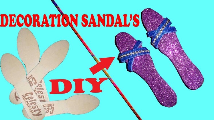 How to make DIY slippers and sandals with ice-cream spoon or wooden spoon.