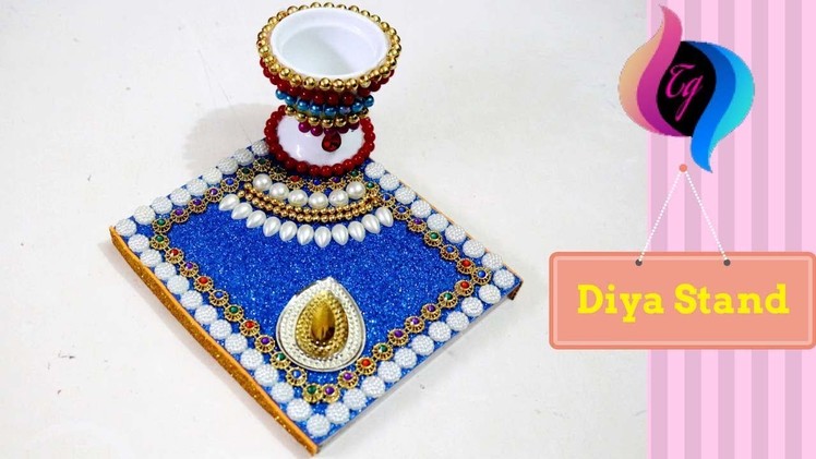 How to make diya stand at home - Diya stand - Diya stand decoration -