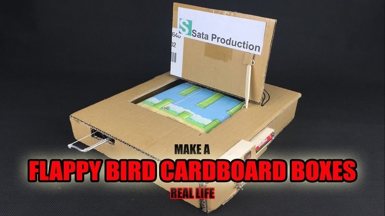 How To Make Flappy Bird Using Cardboard ✅ Real Life Flappy Bird - Amazing Game from Cardboard DIY