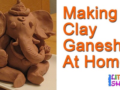 How to make Ganesh Idol at Home| making ganesha idol with clay| Happy vinayaka chavithi |