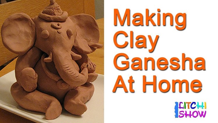 How to make Ganesh Idol at Home| making ganesha idol with clay| Happy vinayaka chavithi |