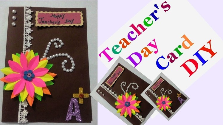 How to make greeting cards for teachers day step by step | DIY -Teacher's Day Card Making Idea