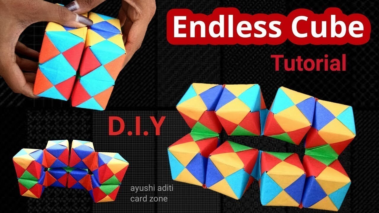 How To Make INFINITY CUBE Out Of A Paper At HomeDIYhomemade easy and simple