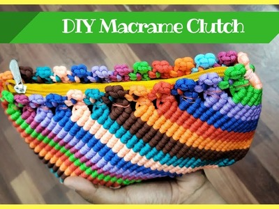 How to make Macrame Clutch from Waste macrame