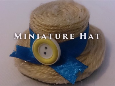 HOW TO MAKE MINIATURE HAT| RECYCLED ARTS & CRAFTS