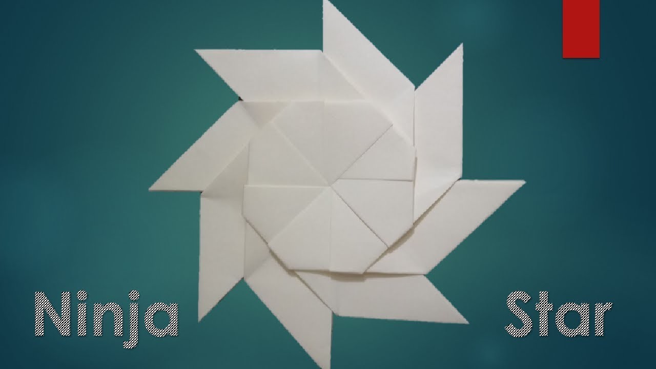 How to make Ninja Star (Origami)☺☺☺