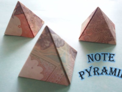 How to make note pyramid (Without cut )♥♥♥