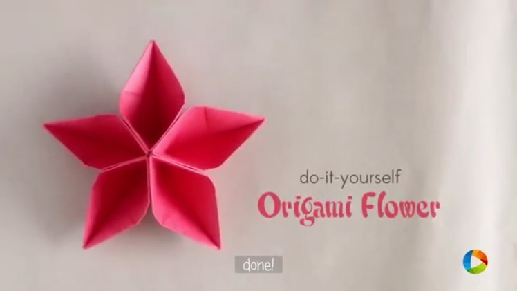 How to make origami flower just in 2 min very simple