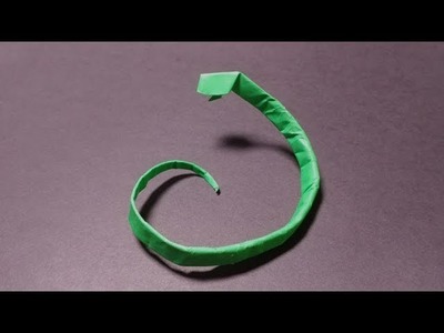 How to make origami snake