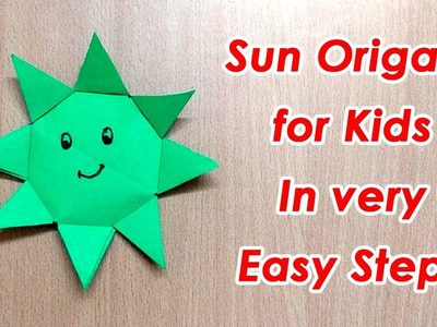 How to make origami sun for kids in 5 minutes step by step