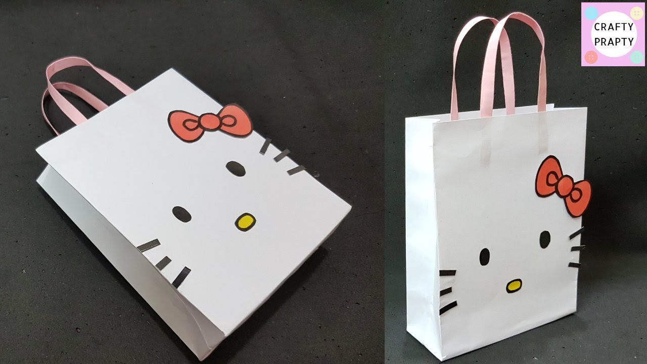 How To Make Paper Bag DIY Hello Kitty Paper Bag DIY Paper Bag For 