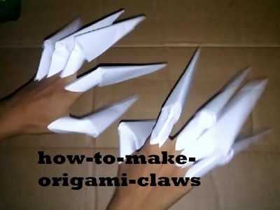 How-to-Make-Paper-Fingers || Easy-make-origami-claws