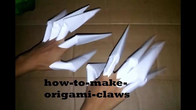 How-to-Make-Paper-Fingers || Easy-make-origami-claws