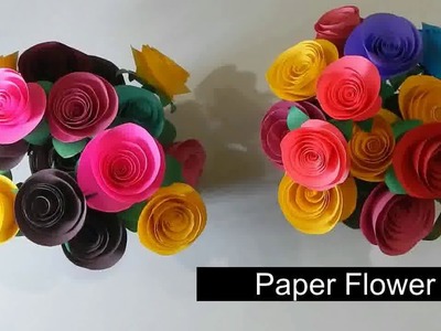 How to make paper flowers |  diy paper flowers |  paper craft flowers