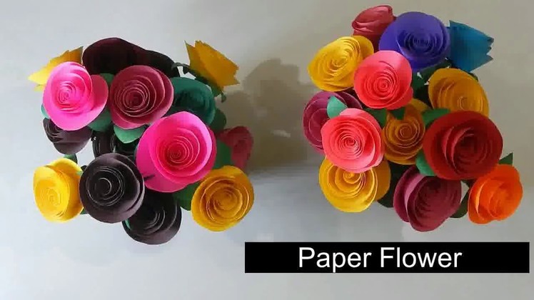 How to make paper flowers |  diy paper flowers |  paper craft flowers