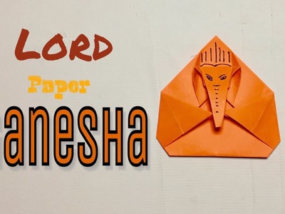 How to make paper Ganesha || origami Ganpati || making at home for kids Ganesha