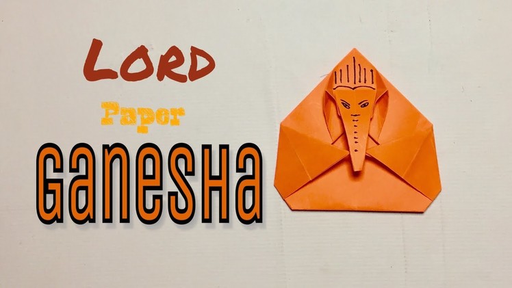 How to make paper Ganesha || origami Ganpati || making at home for kids Ganesha