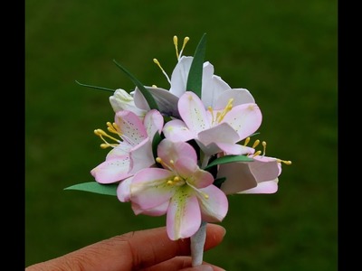 How to Make Paper Lilies with EK Succss Retro Punch by Archana Joshi ( Follow The Flower Friday )