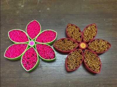 How to Make Quilling Flower Easily. Paper quilling flower design for beginners