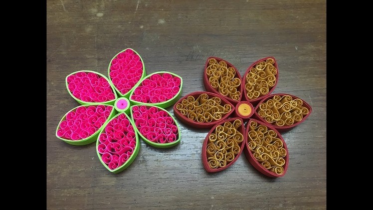 How to Make Quilling Flower Easily. Paper quilling flower design for beginners