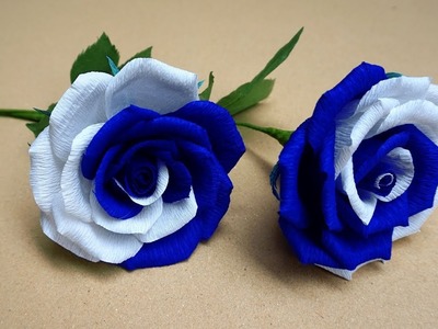 How to make realistic and easy paper roses - Very Easy and Simple to make Paper Rose