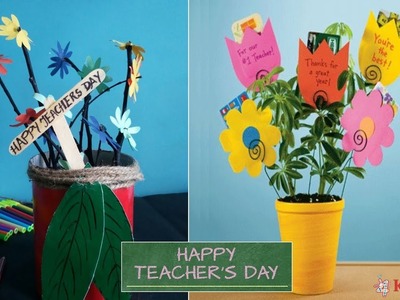How to make Recycled Flower Pot Teacher's Day Gift - Happy Teacher's Day
