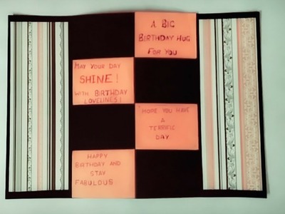 How to make secret message card | diy birthday card | how to make birthday cards for  friend