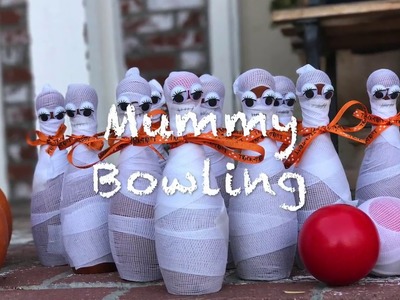 How to Make This DIY Mummy Bowling Game for Halloween!