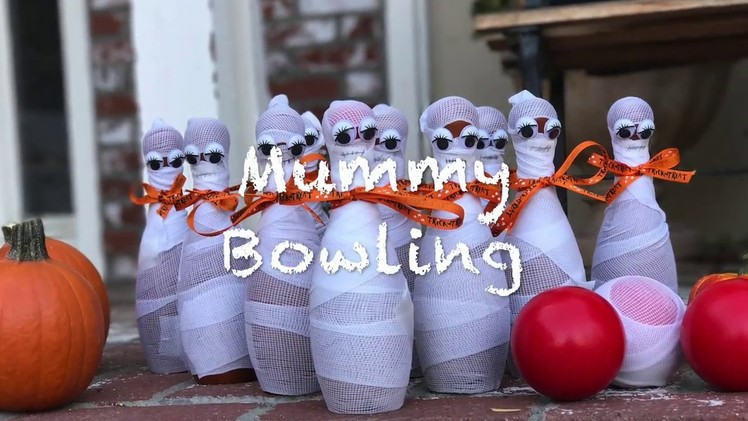 How to Make This DIY Mummy Bowling Game for Halloween!