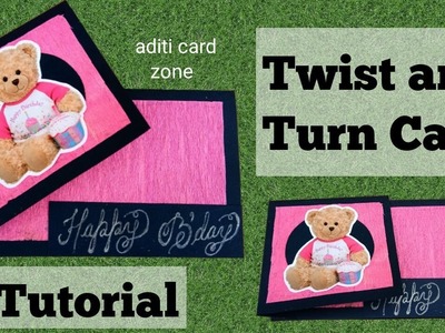 How to make twist and turn card | Handmade greeting cards | Diy scrapbook |