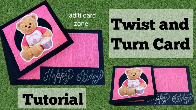 How to make twist and turn card | Handmade greeting cards | Diy scrapbook |