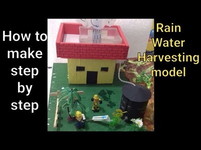 ✔How to make working model  of rain water Harvesting step by | science model project for class 10th