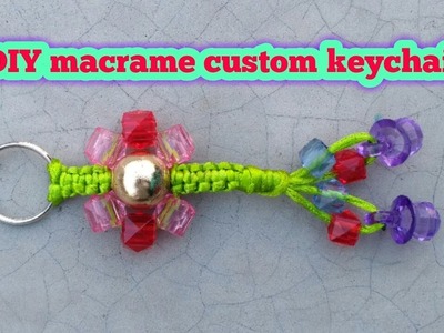 How to Make your own macrame keychain.custom keychains.macrame.macrame patterns.Educational power.