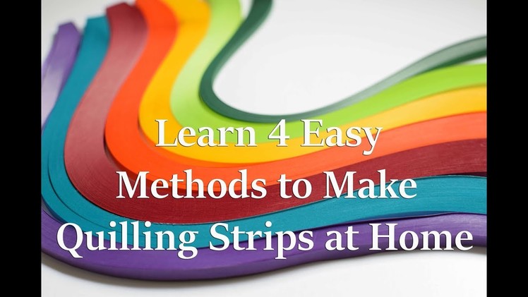 How to make your own Quilling Strips. Handmade Quilling Strips