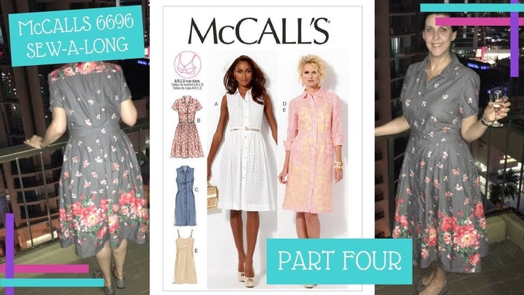 How To :: McCalls 6696 Sew-A-Long :: Attaching the Skirt and Plackets :: Part Four