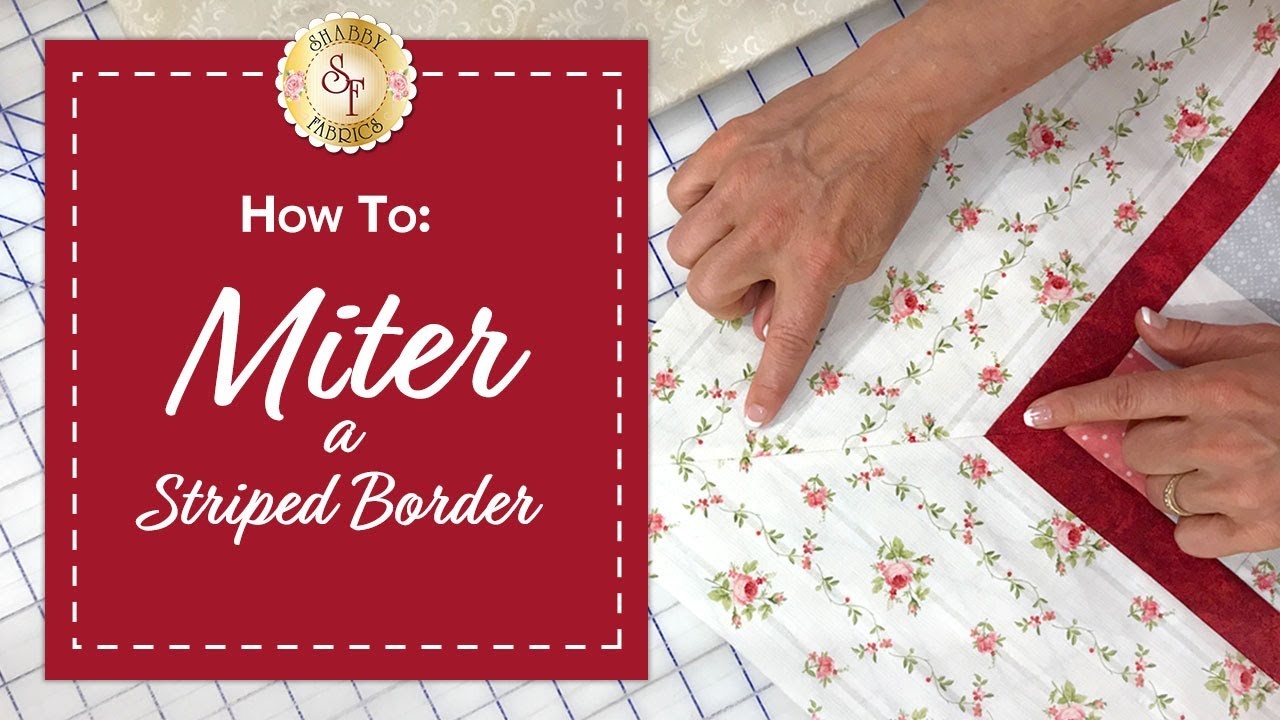 how to miter a striped border with jennifer bosworth of how to miter a striped border with jennifer bosworth of