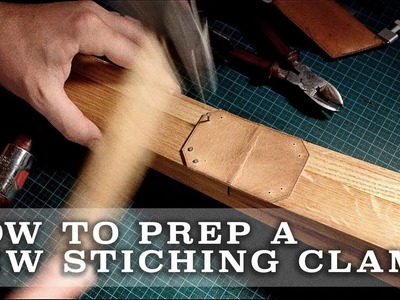 How to prep a new leather stitching clam