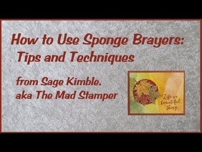 How to Use Sponge Brayers: Tips and Techniques