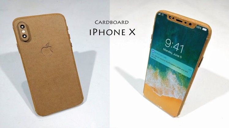 IPhone X : How to make apple iPhone X From Cardboard
