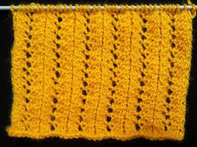 Jaali Design for Cardigan | Easy Knitting Pattern