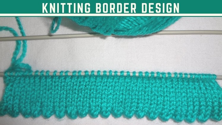 Knitting Beautiful Border Design in Hindi