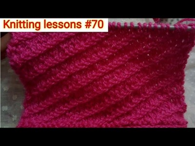 Knitting design #70 || Slip Stitch || Right Diagonal || Beautiful || Knitting Pattern ||