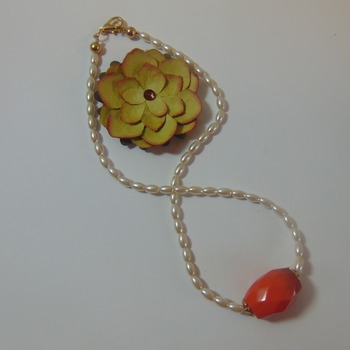 Orange and Pearls - Clearance