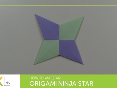 Origami toys #94 - How to make an origami ninja star IV (1 face)