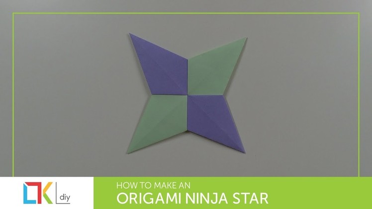 Origami toys #94 - How to make an origami ninja star IV (1 face)