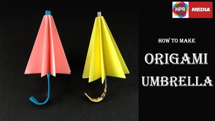 Paper Crafts | How to make Paper umbrella | Origami umbrella | Paper umbrella Making | tutorial 14