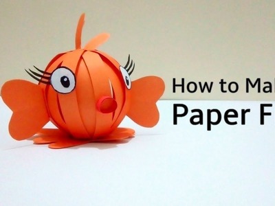 Paper Crafts Ideas: Finding Nemo, How to make a Paper fish, Origami Fish, Easy Paper Fish Tutorial