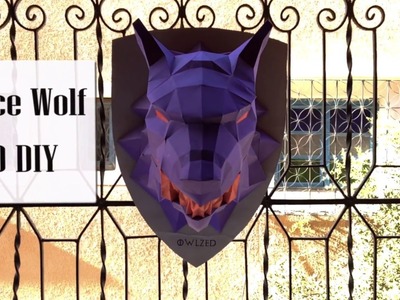 Space Wolf 3D DIY - PaperCraft - How to make a Trophy . 